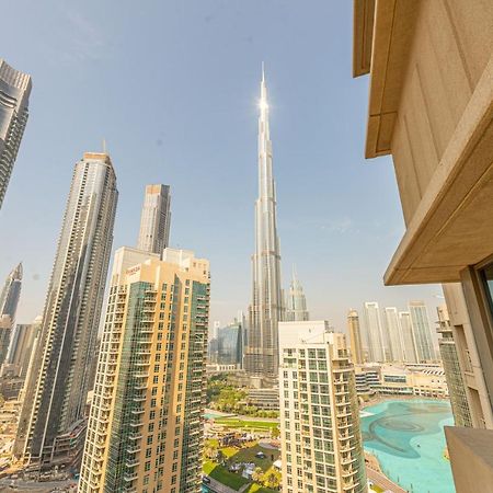 First Class 2Br With Full Burj Khalifa And Fountain View Дубай Экстерьер фото