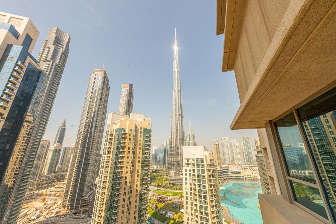 First Class 2Br With Full Burj Khalifa And Fountain View Дубай Экстерьер фото
